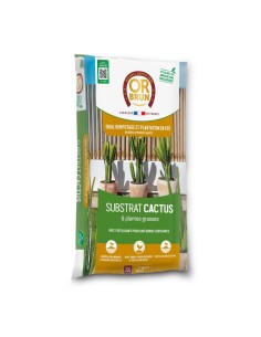 SUBSTRAT CACTUS & PLANTES GRASSES 20L - OR BRUN