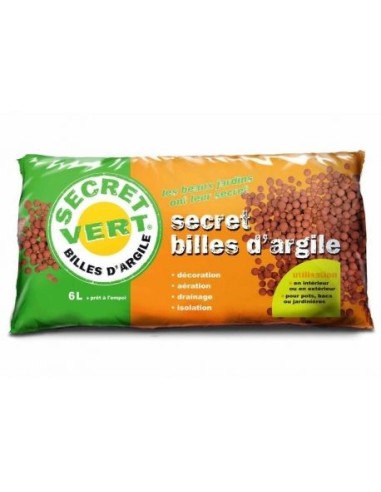 BILLES D'ARGILE 8/16 UAB 6L - SECRET VERT