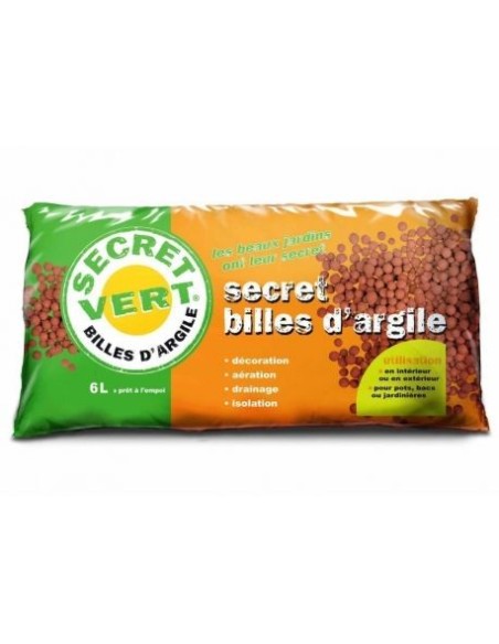BILLES D'ARGILE 8/16 UAB 6L - SECRET VERT